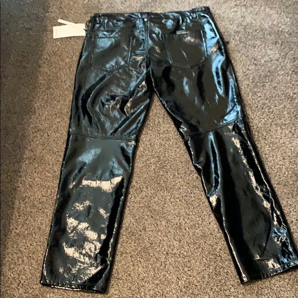 NWT Black Vinyl Pants - Picture 3 of 3